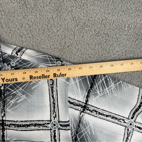 South Pole Shirt Mens Size XL Gray Loose Baggy Button Down Loop Collar Vintage - Picture 15 of 16